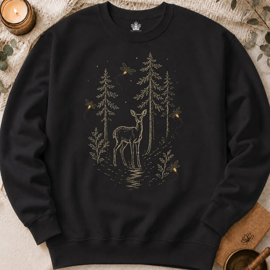 The Quiet Path Doe & Fireflies Sweatshirt