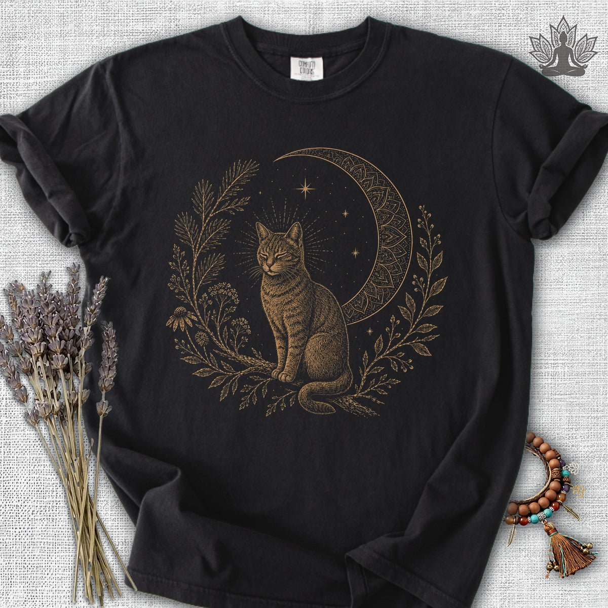 Cat Mandala Moon Comfort Colors® Tee