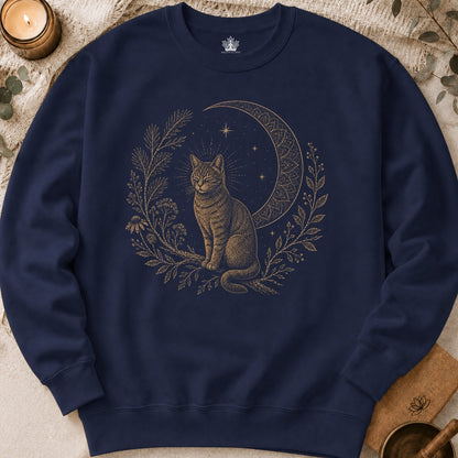 Cat Mandala Moon Sweatshirt