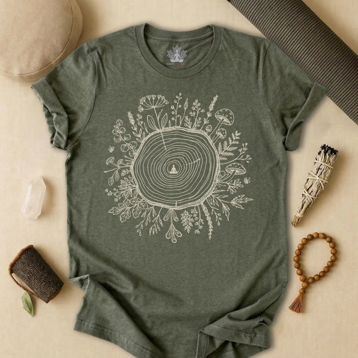 The Quiet Center Botanical Tee