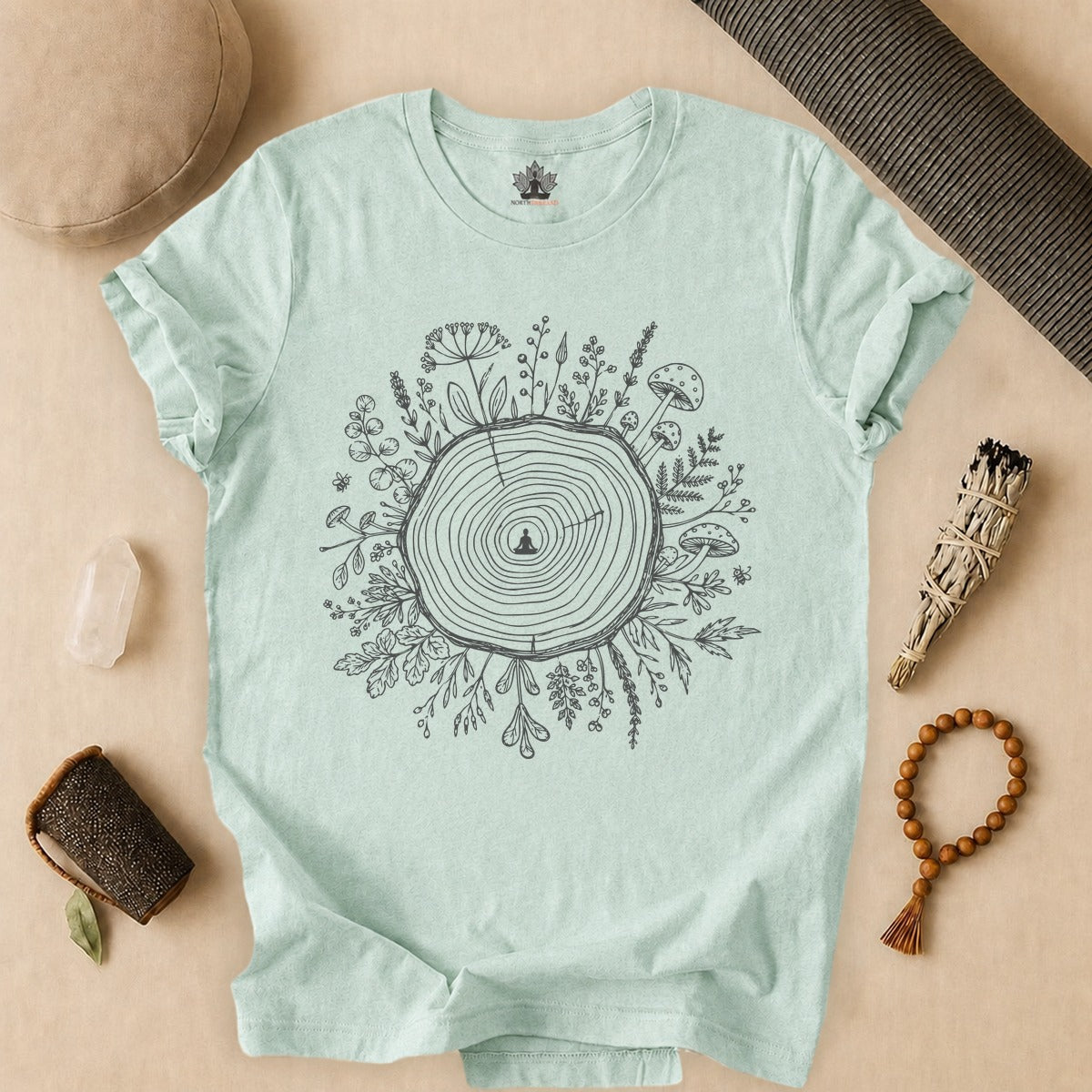 The Quiet Center Botanical Tee