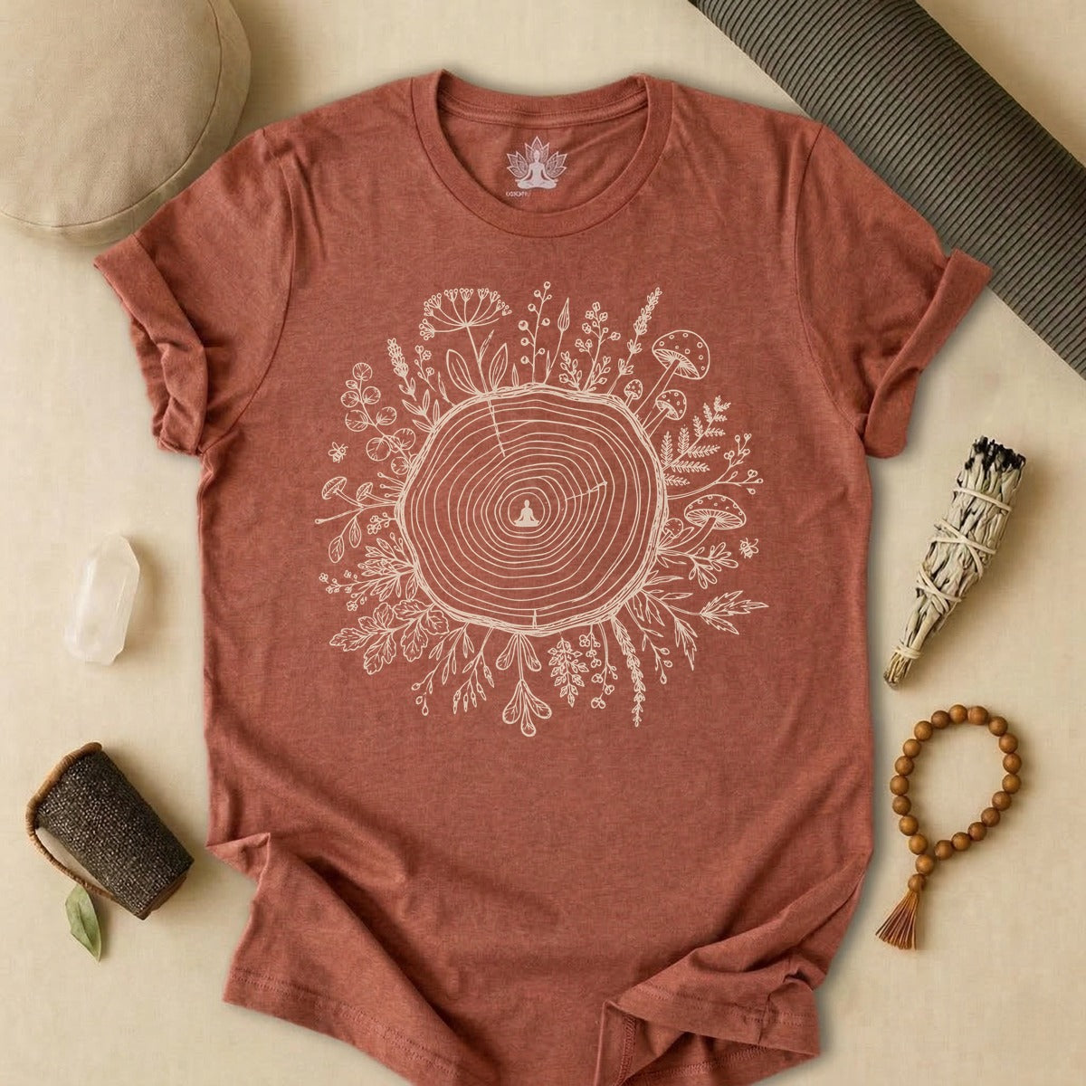 The Quiet Center Botanical Tee