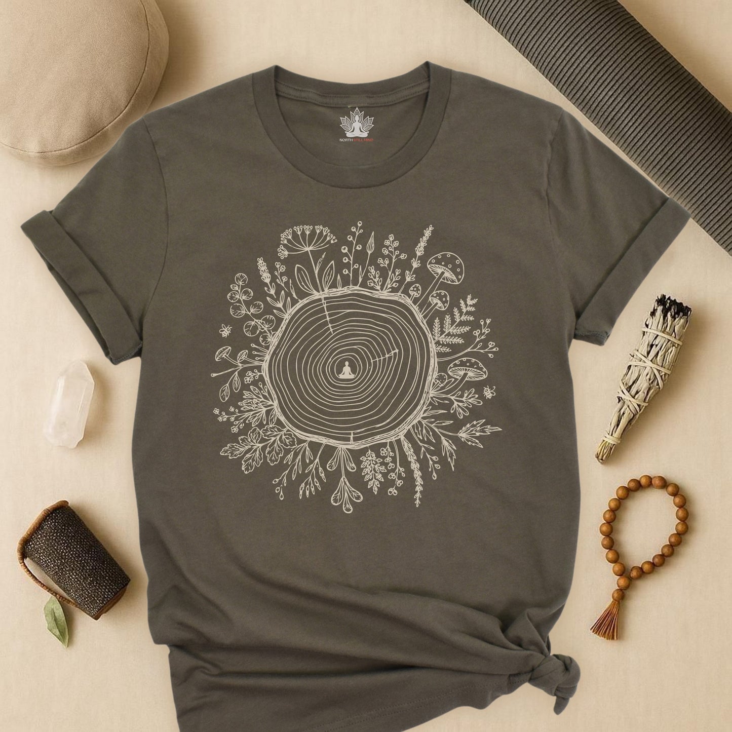 The Quiet Center Botanical Tee