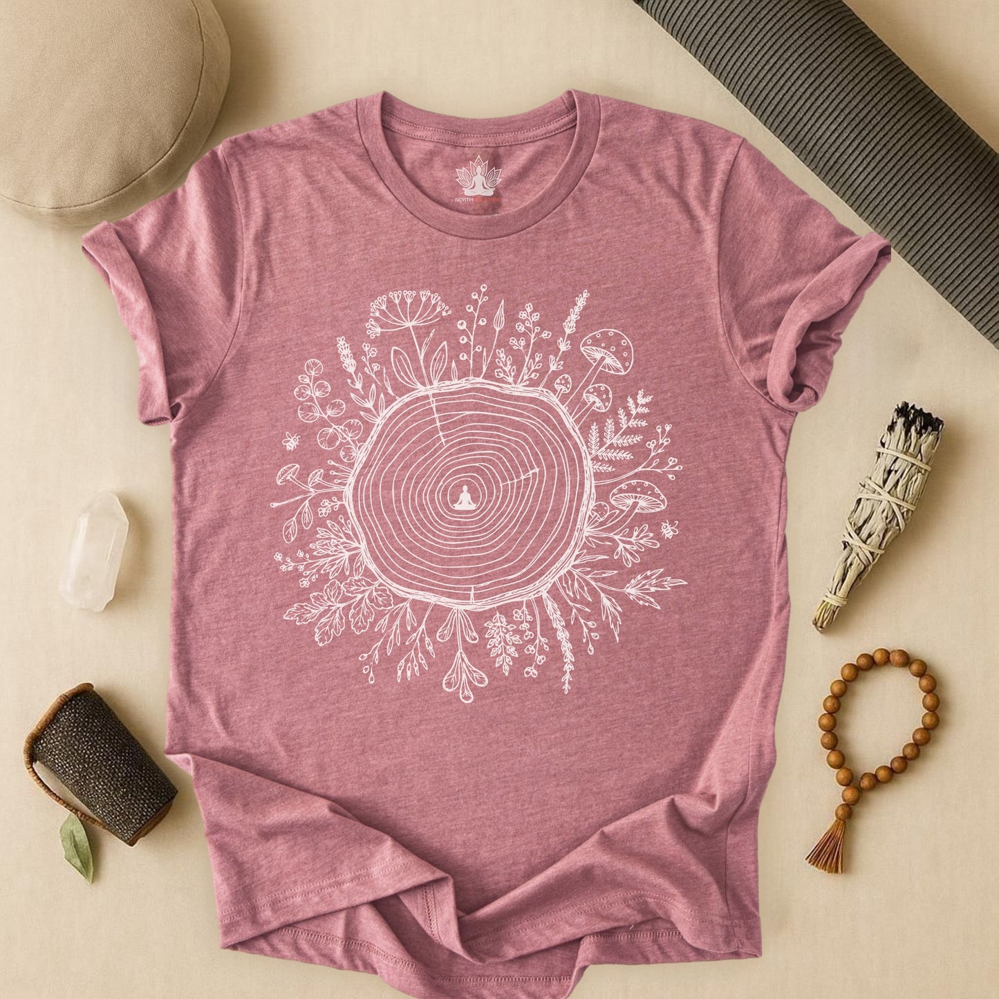 The Quiet Center Botanical Tee
