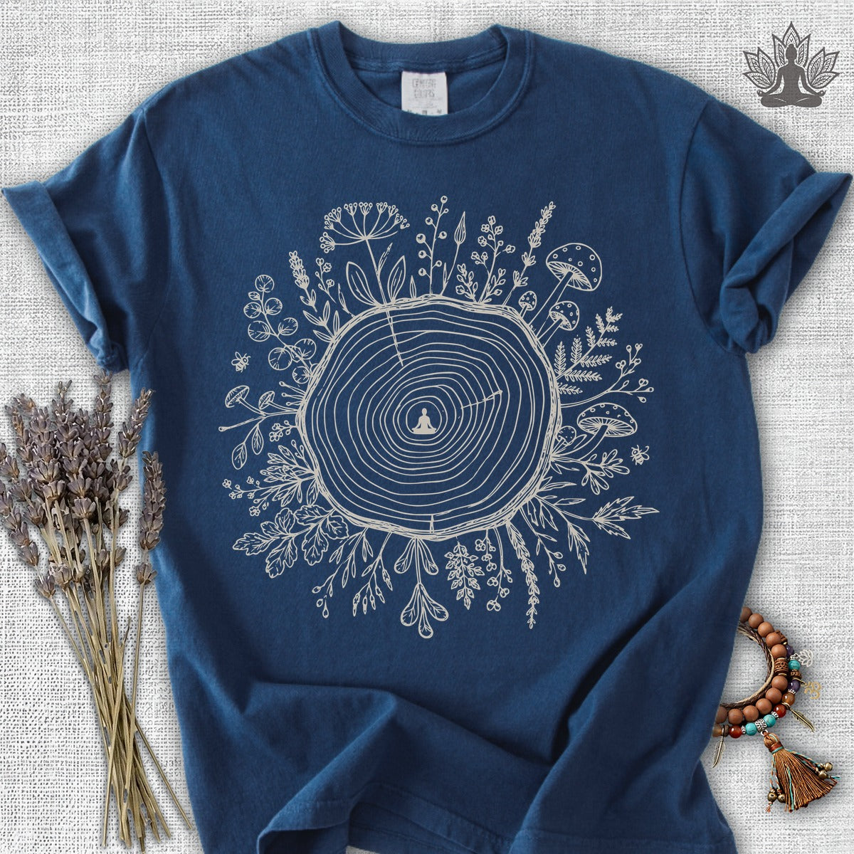 The Quiet Center Botanical Comfort Colors® Tee