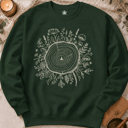 The Quiet Center Botanical Sweatshirt