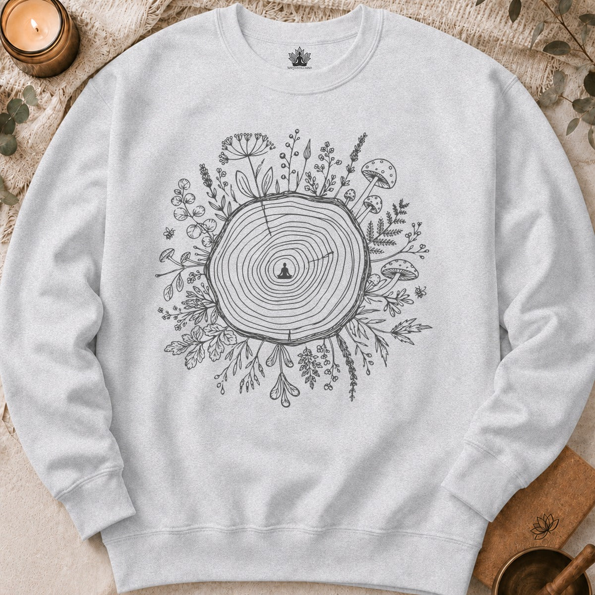 The Quiet Center Botanical Sweatshirt