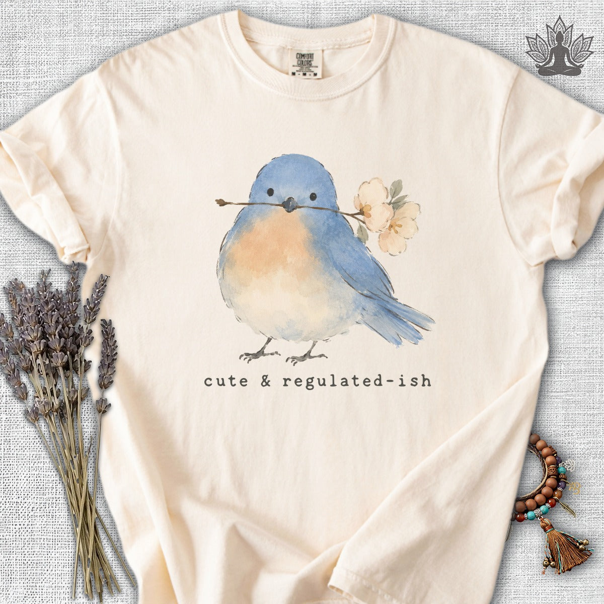 Cute & Regulated-ish Blue Bird Comfort Colors® Tee