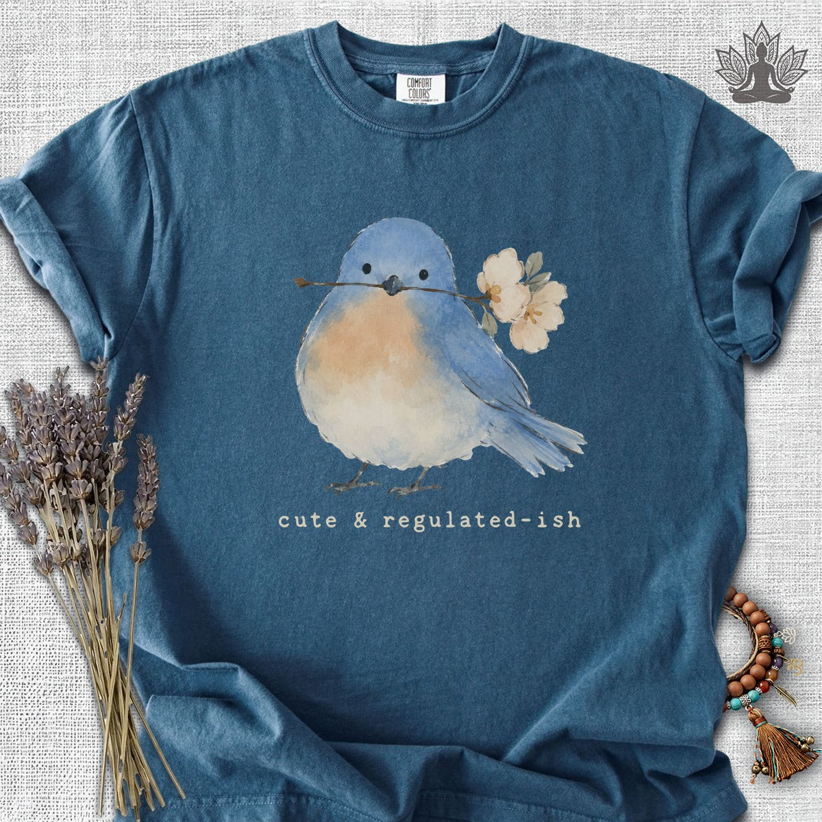Cute & Regulated-ish Blue Bird Comfort Colors® Tee