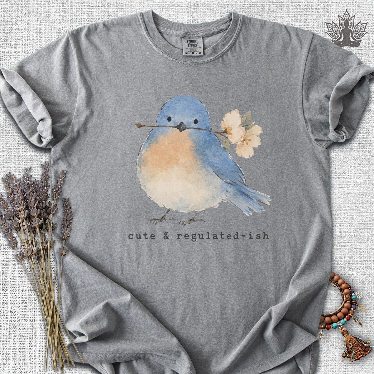 Cute & Regulated-ish Blue Bird Comfort Colors® Tee