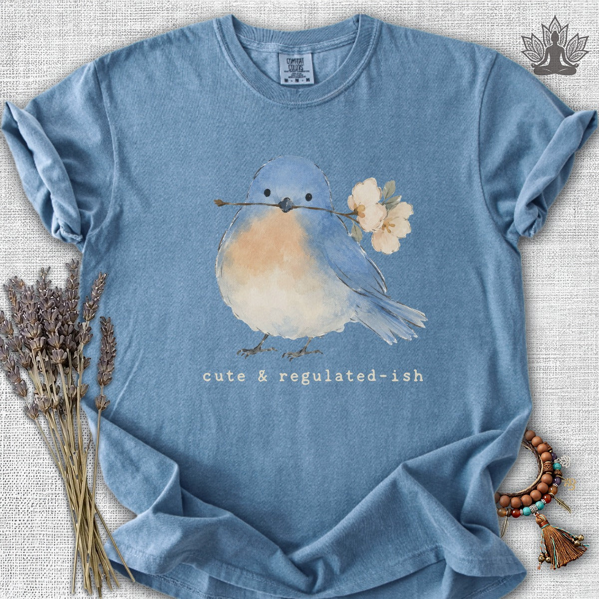 Cute & Regulated-ish Blue Bird Comfort Colors® Tee