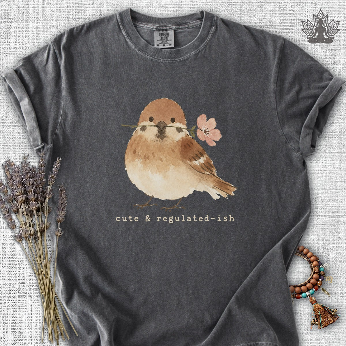Cute & Regulated-ish Sparrow Comfort Colors® Tee