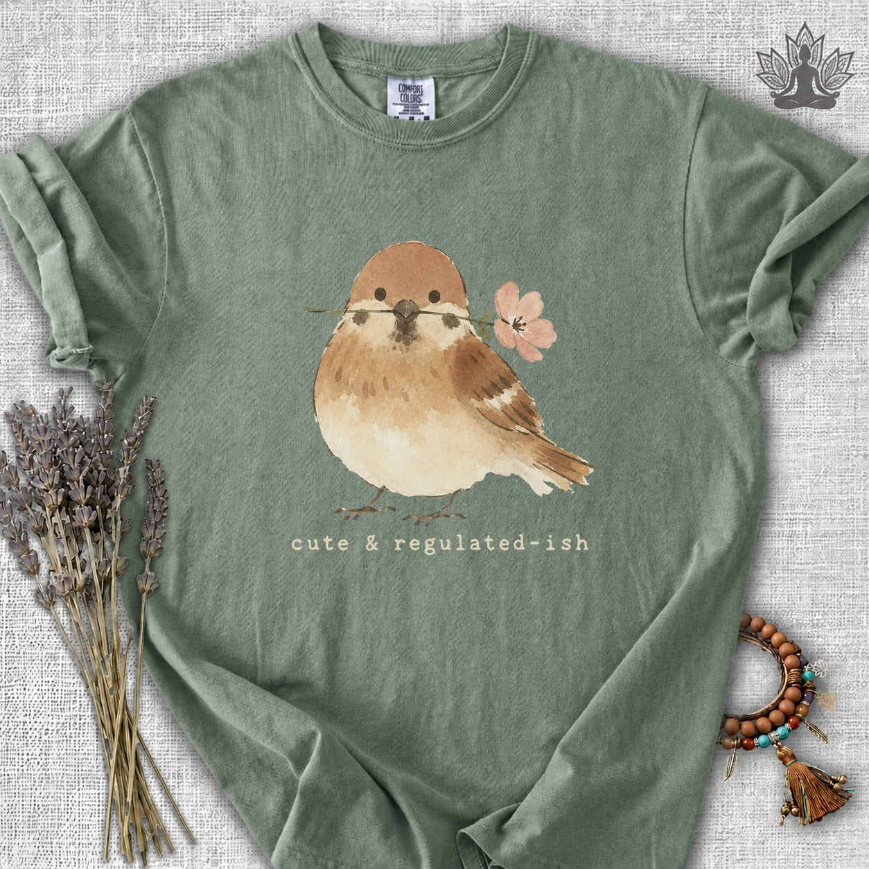 Cute & Regulated-ish Sparrow Comfort Colors® Tee