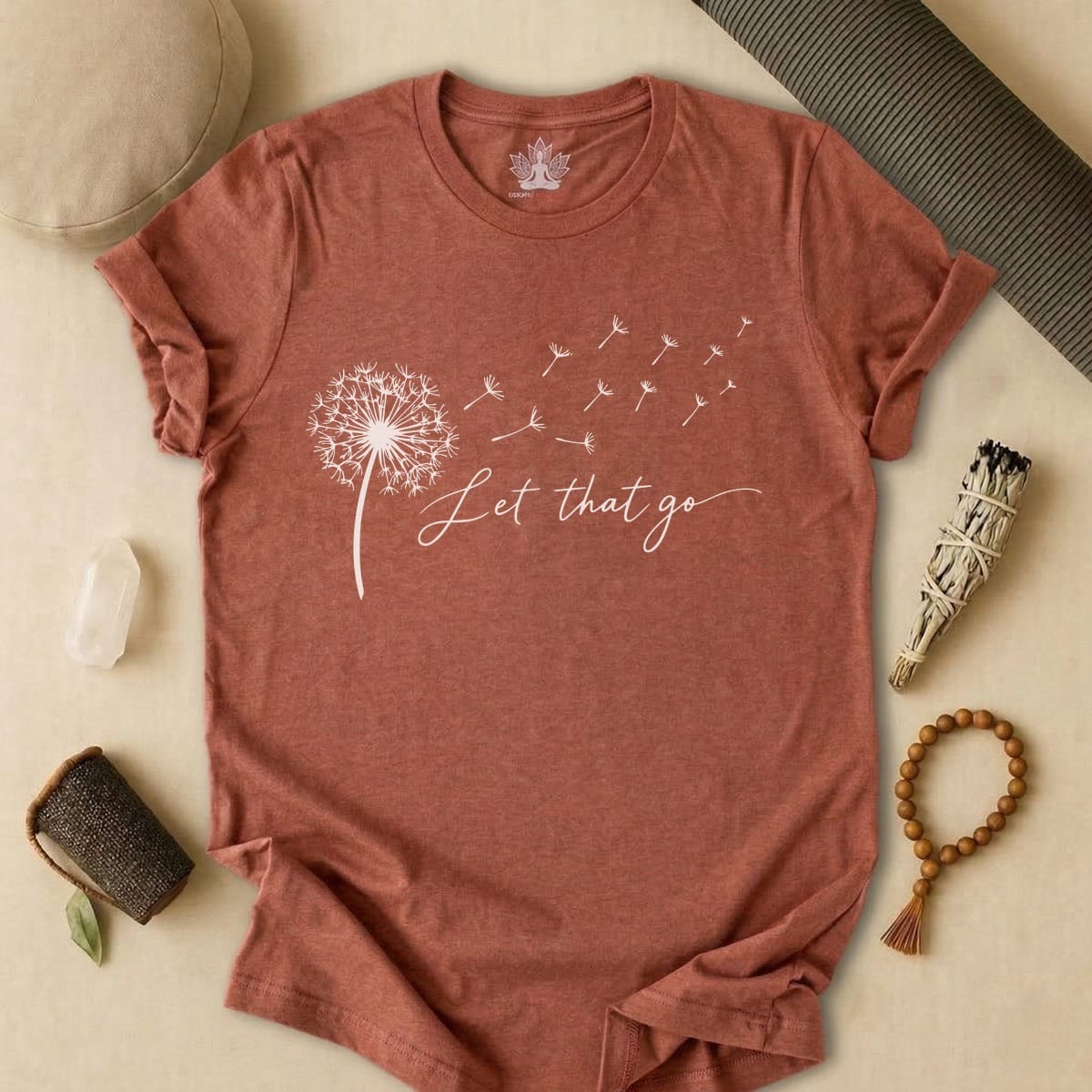 Printify T-Shirt Let That Go Dandelion Tee Let That Go Dandelion Tee