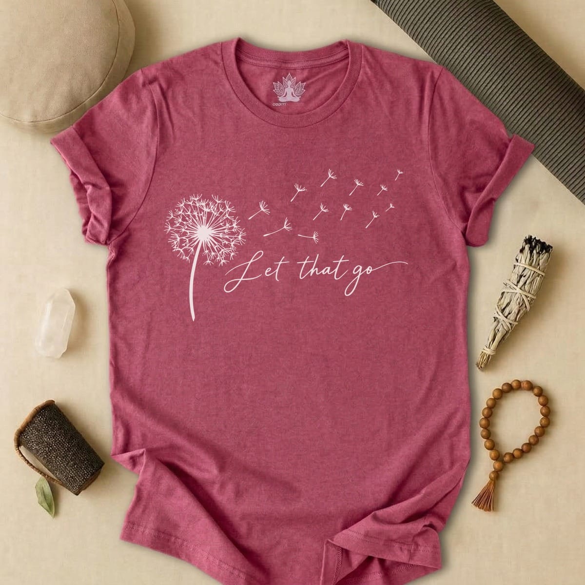 Printify T-Shirt Let That Go Dandelion Tee Let That Go Dandelion Tee