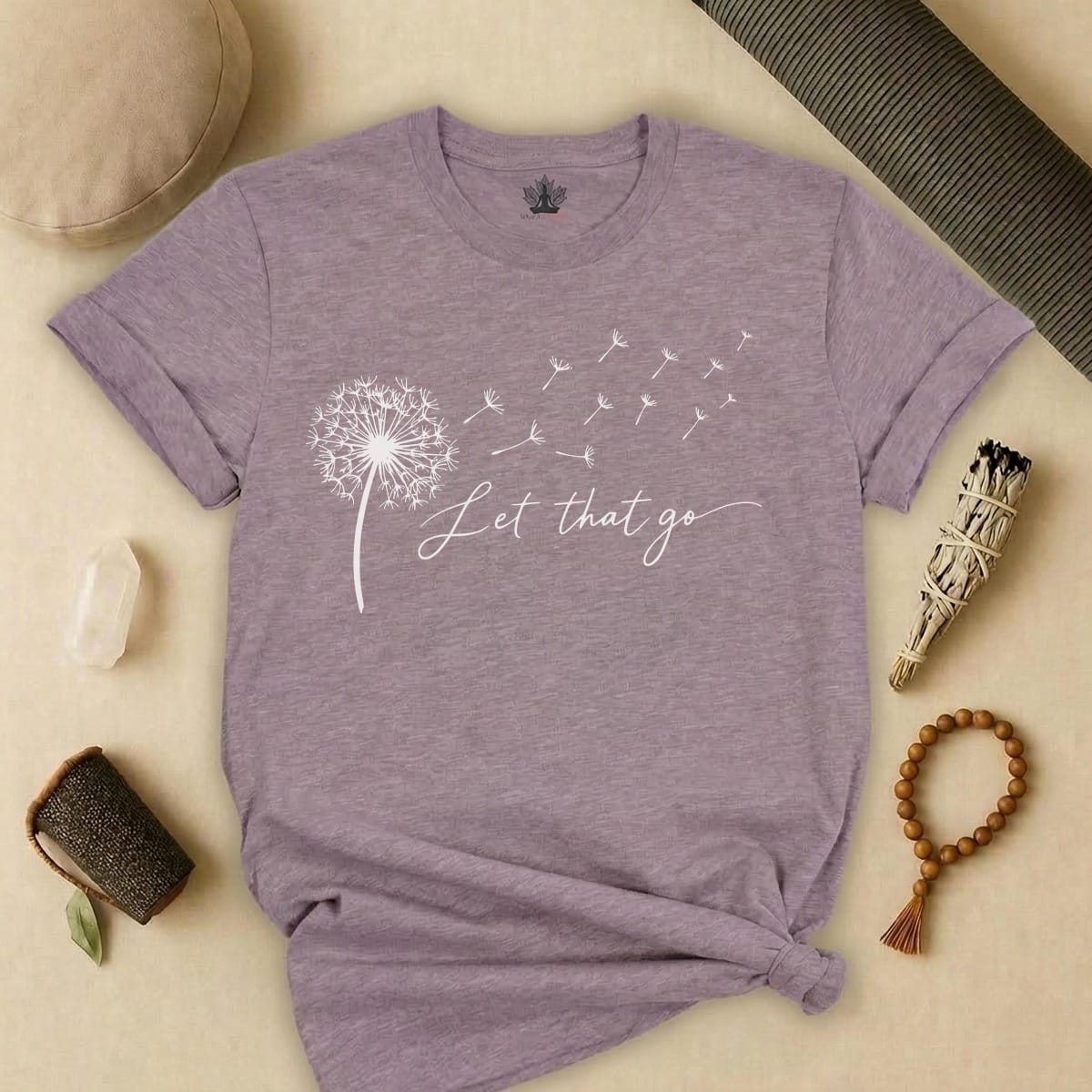 Printify T-Shirt Let That Go Dandelion Tee Let That Go Dandelion Tee