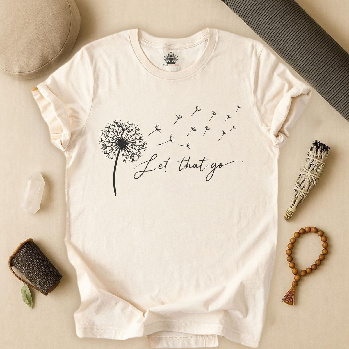 Printify T-Shirt Let That Go Dandelion Tee Let That Go Dandelion Tee