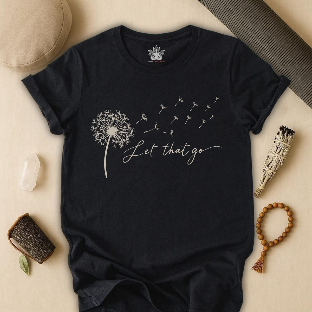 Printify T-Shirt Let That Go Dandelion Tee Let That Go Dandelion Tee