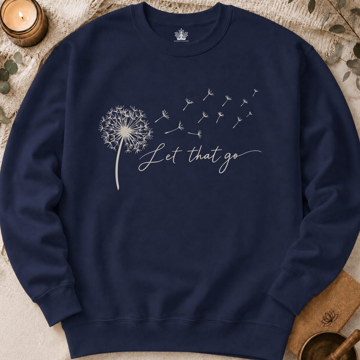 Printify Sweatshirt Let That Go Dandelion Sweatshirt Let That Go Dandelion Sweatshirt
