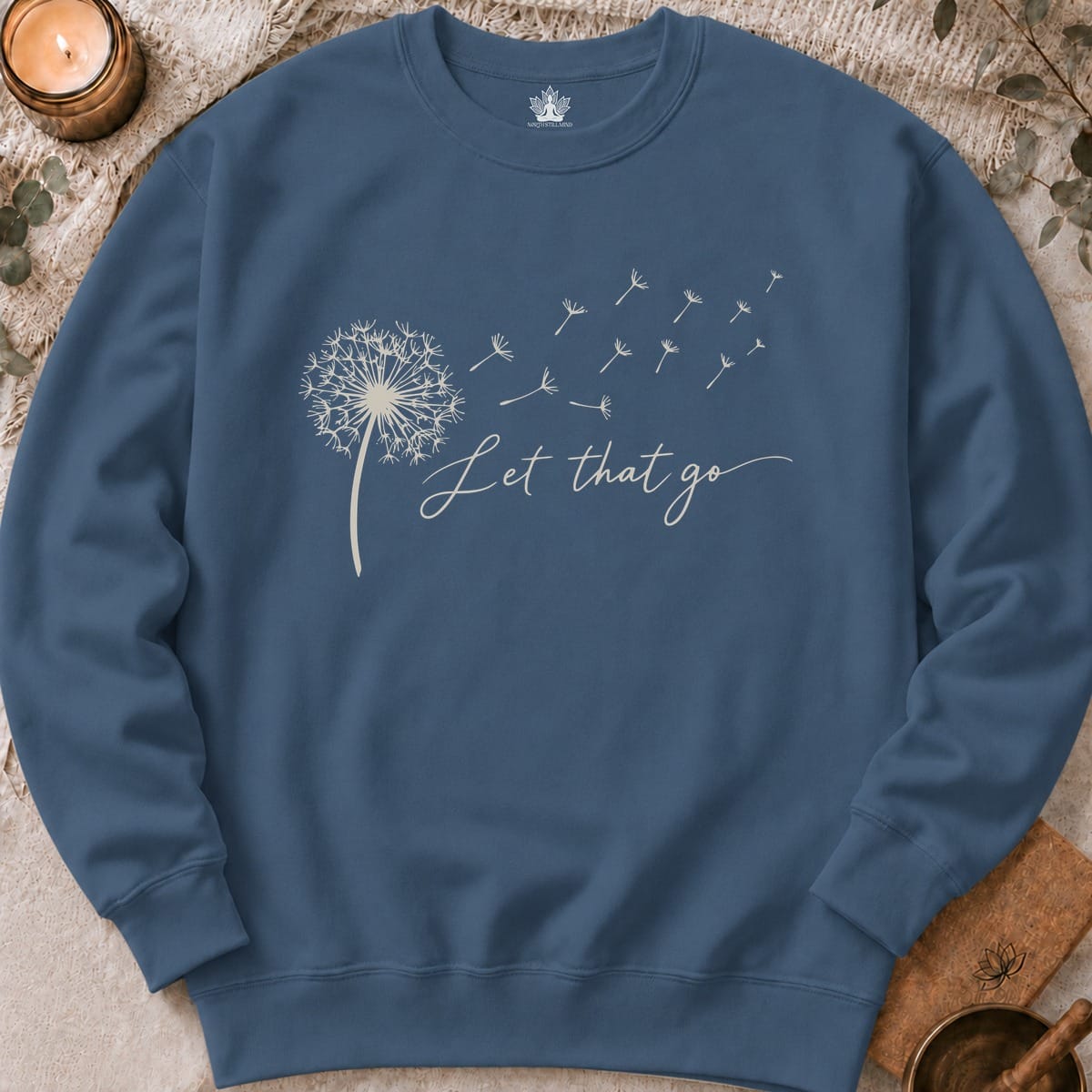 Printify Sweatshirt Let That Go Dandelion Sweatshirt Let That Go Dandelion Sweatshirt
