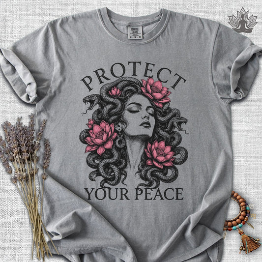 Printify T-Shirt Protect Your Peace Medusa Comfort Colors® Tee Protect Your Peace Medusa Comfort Colors® Tee