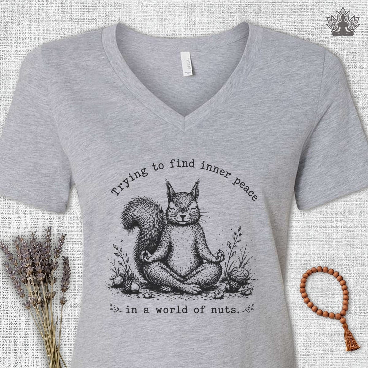 Printify T-Shirt A World Of Nuts V-Neck Tee A World Of Nuts V-Neck Tee