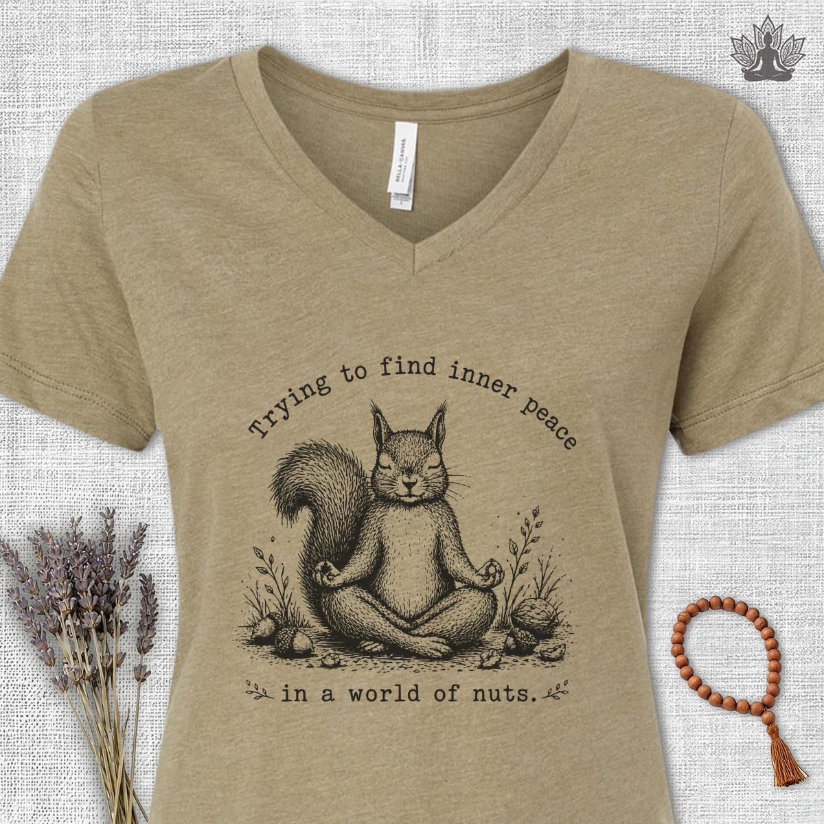Printify T-Shirt A World Of Nuts V-Neck Tee A World Of Nuts V-Neck Tee