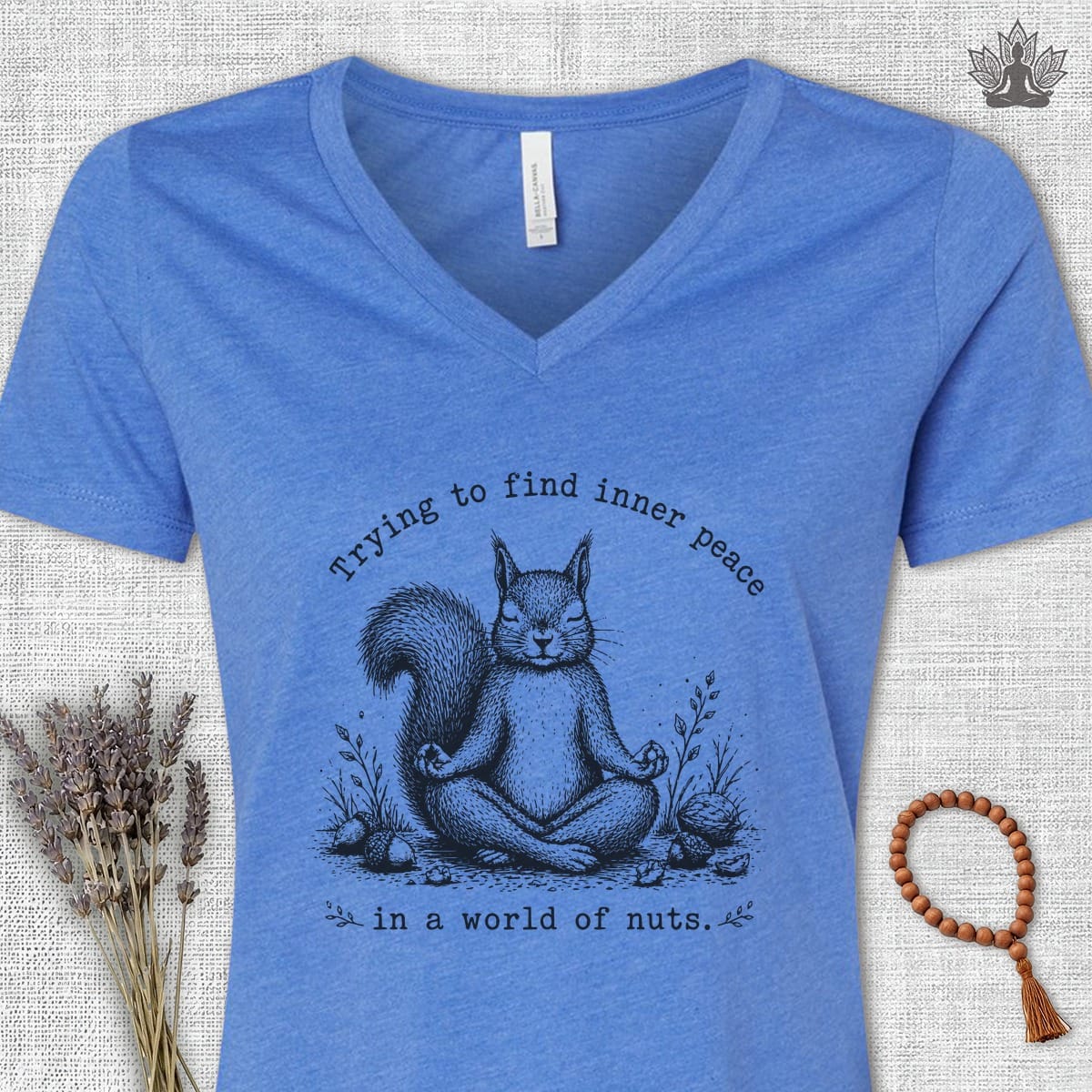 Printify T-Shirt A World Of Nuts V-Neck Tee A World Of Nuts V-Neck Tee
