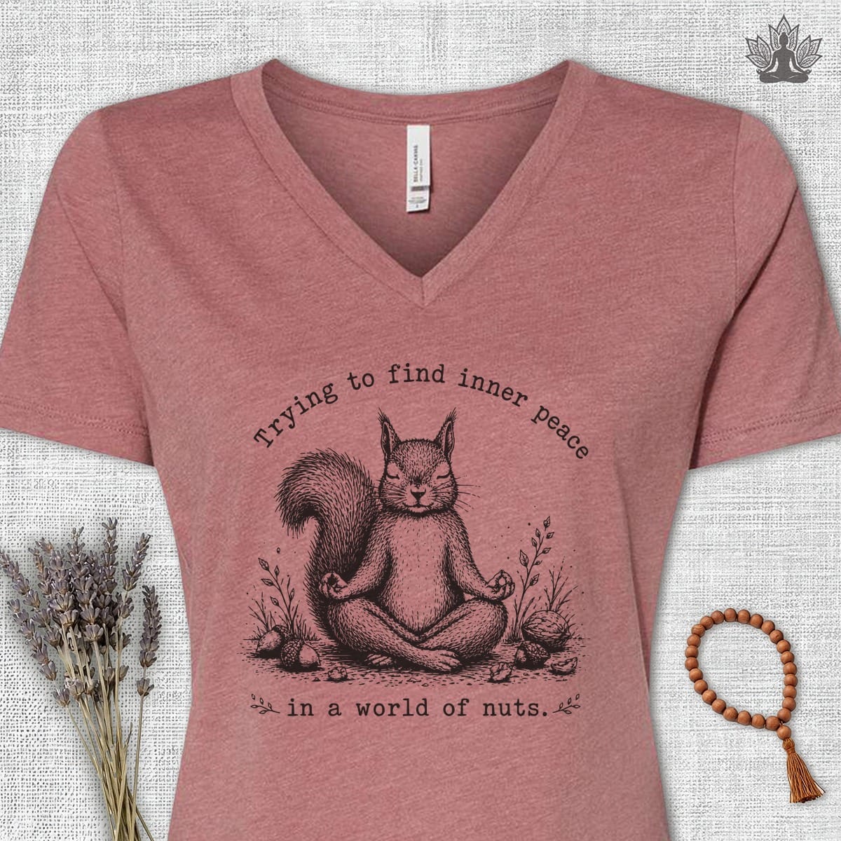 Printify T-Shirt A World Of Nuts V-Neck Tee A World Of Nuts V-Neck Tee