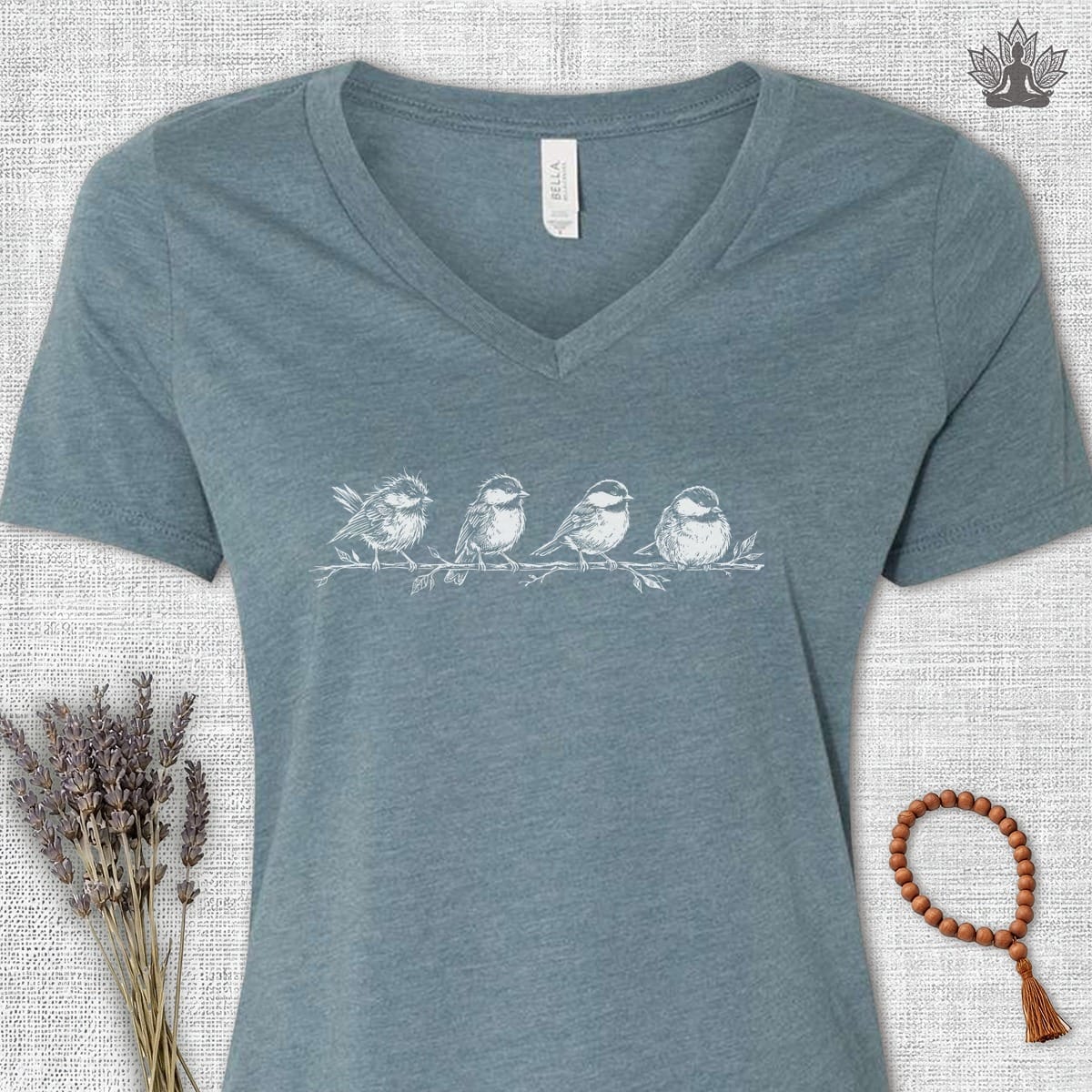 Printify T-Shirt Journey To Peace V-Neck Tee Journey To Peace V-Neck Tee