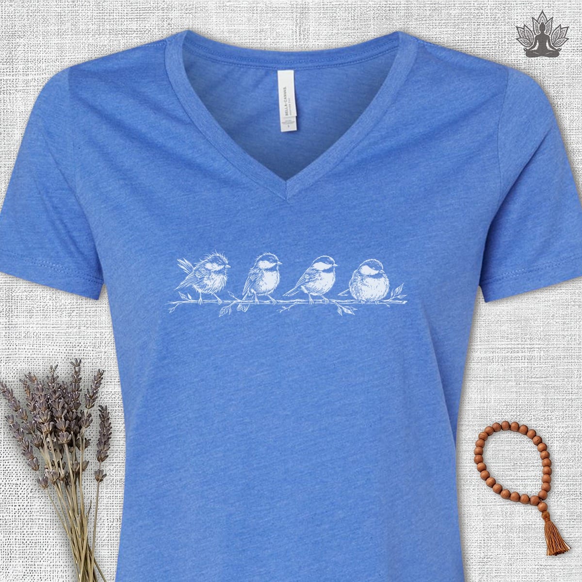 Printify T-Shirt Journey To Peace V-Neck Tee Journey To Peace V-Neck Tee