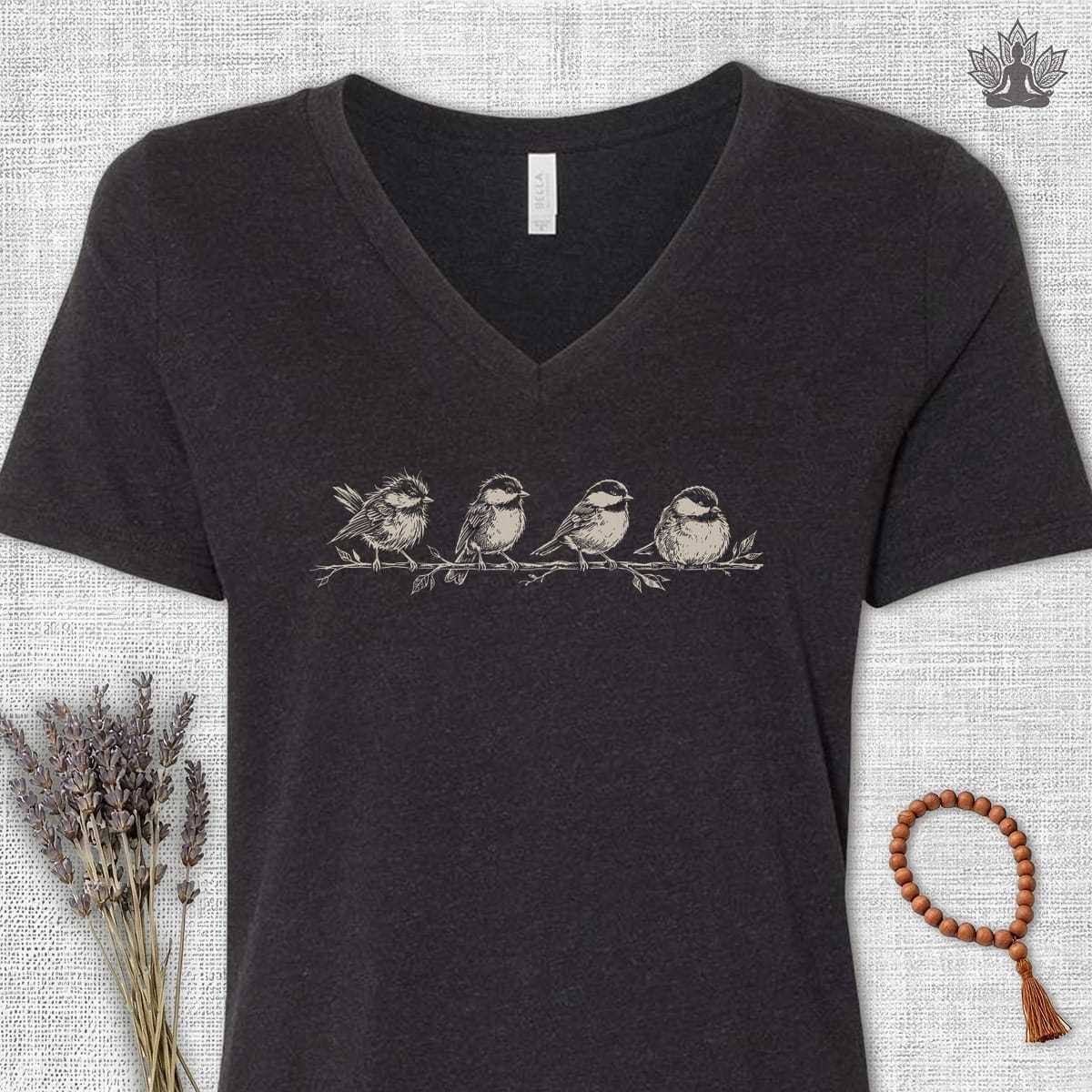 Printify T-Shirt Journey To Peace V-Neck Tee Journey To Peace V-Neck Tee
