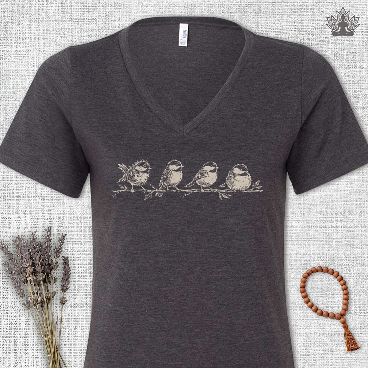 Printify T-Shirt Journey To Peace V-Neck Tee Journey To Peace V-Neck Tee