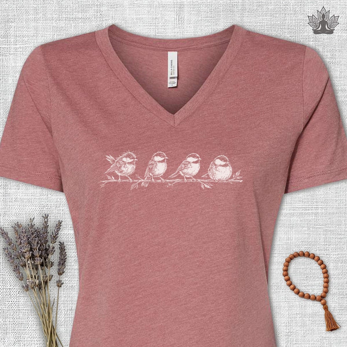 Printify T-Shirt Journey To Peace V-Neck Tee Journey To Peace V-Neck Tee