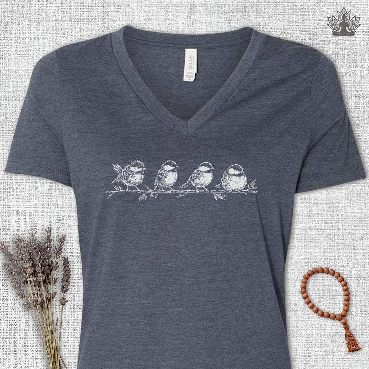 Printify T-Shirt Journey To Peace V-Neck Tee Journey To Peace V-Neck Tee