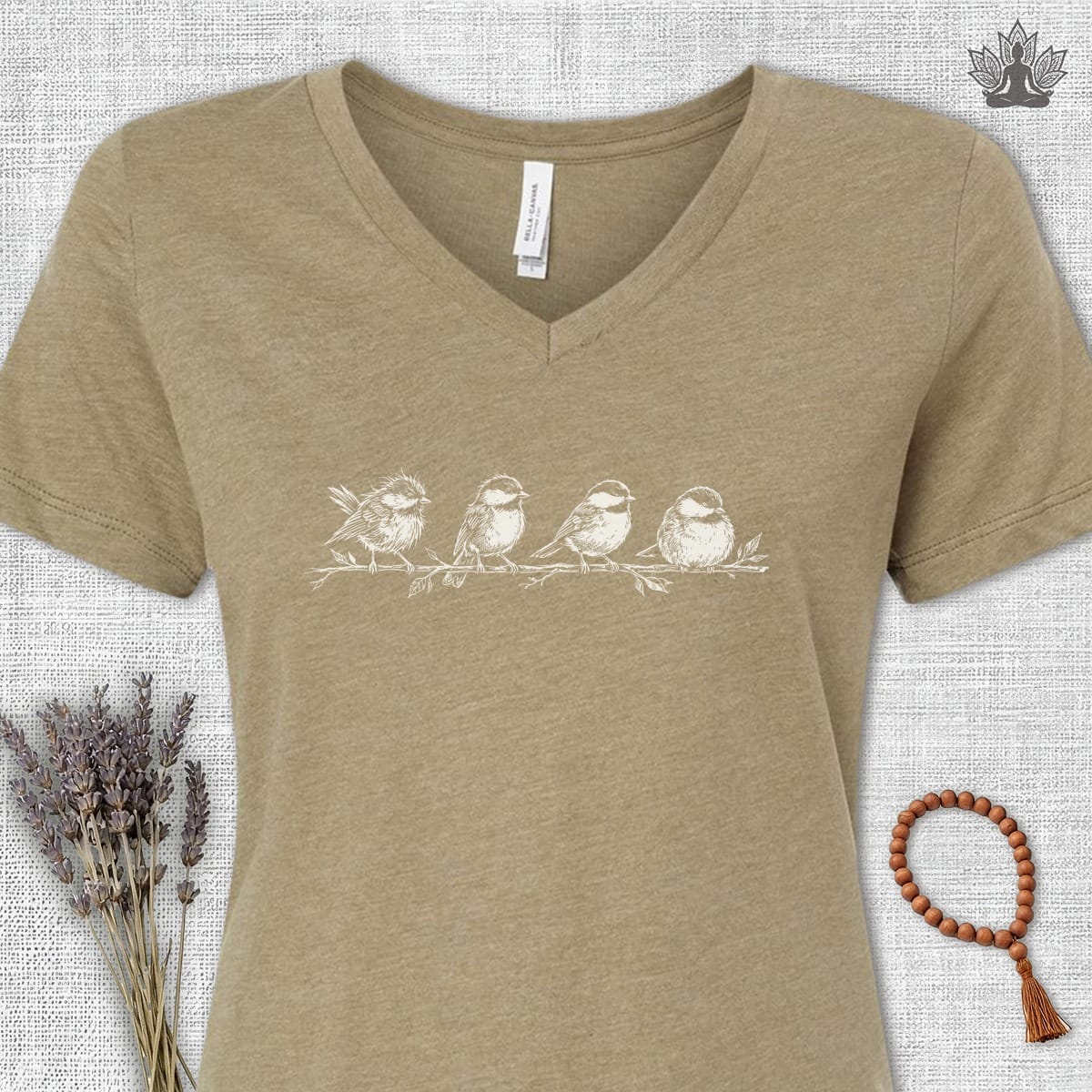 Printify T-Shirt Journey To Peace V-Neck Tee Journey To Peace V-Neck Tee