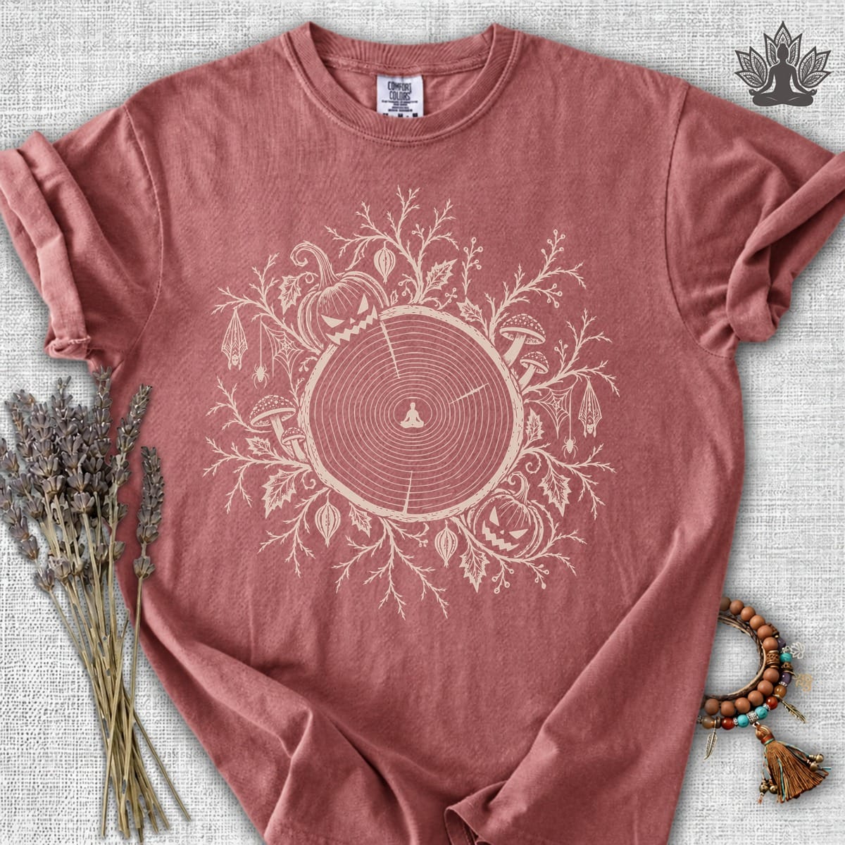 Printify T-Shirt The Quiet Center: Haunted Woods Halloween Edition Comfort Colors Tee The Quiet Center: Haunted Woods Halloween Edition Comfort Colors Tee