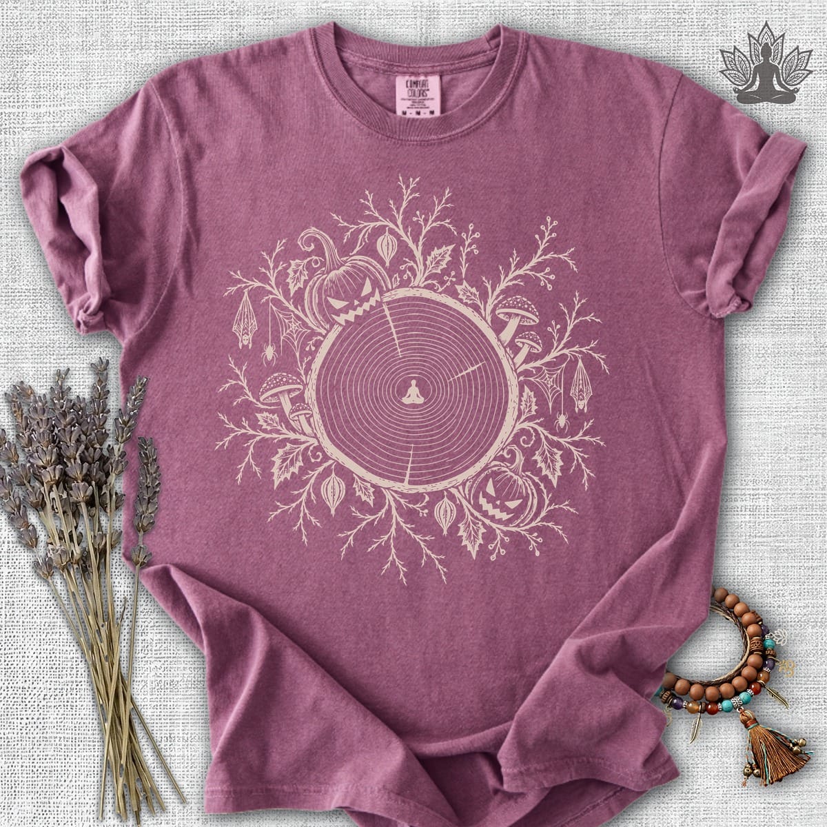 Printify T-Shirt The Quiet Center: Haunted Woods Halloween Edition Comfort Colors Tee The Quiet Center: Haunted Woods Halloween Edition Comfort Colors Tee