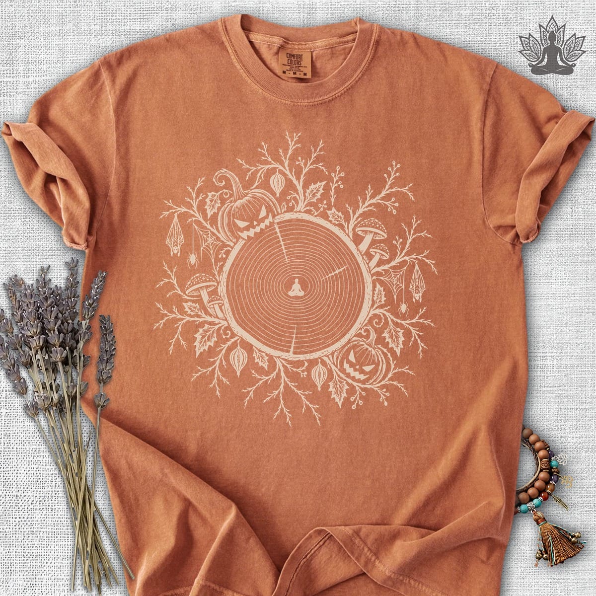 Printify T-Shirt The Quiet Center: Haunted Woods Halloween Edition Comfort Colors Tee The Quiet Center: Haunted Woods Halloween Edition Comfort Colors Tee