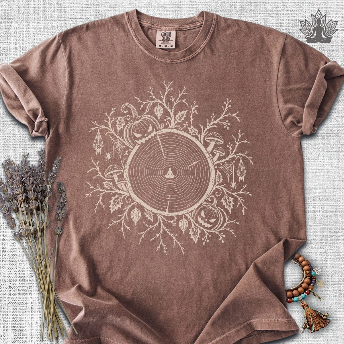 Printify T-Shirt The Quiet Center: Haunted Woods Halloween Edition Comfort Colors Tee The Quiet Center: Haunted Woods Halloween Edition Comfort Colors Tee