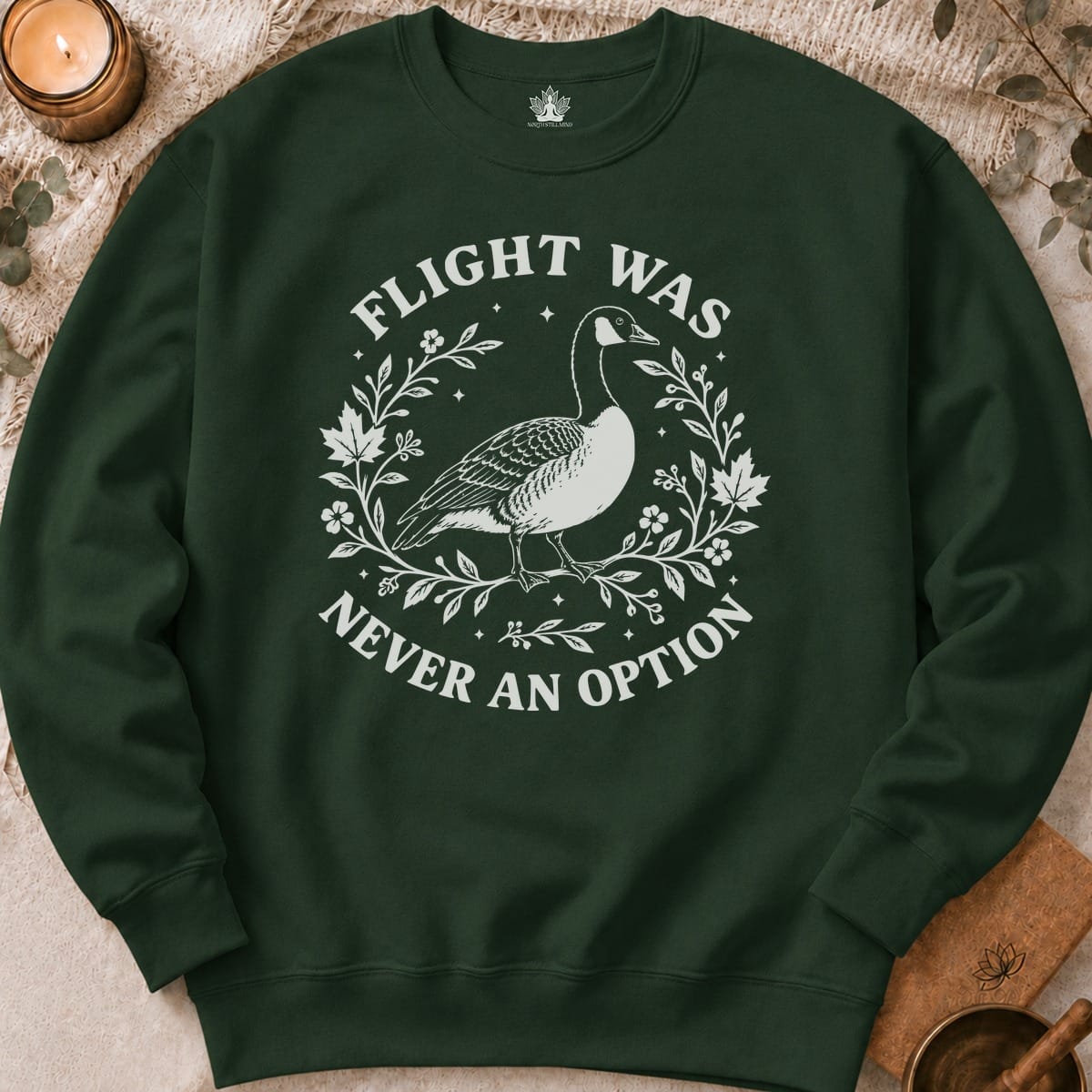 Printify Sweatshirt Flight Was Never An Option Sweatshirt Flight Was Never An Option Sweatshirt