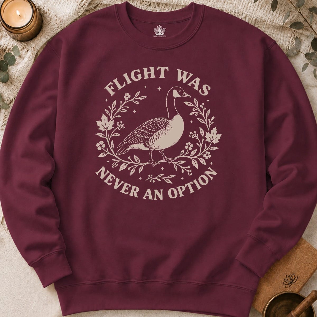 Printify Sweatshirt Flight Was Never An Option Sweatshirt Flight Was Never An Option Sweatshirt