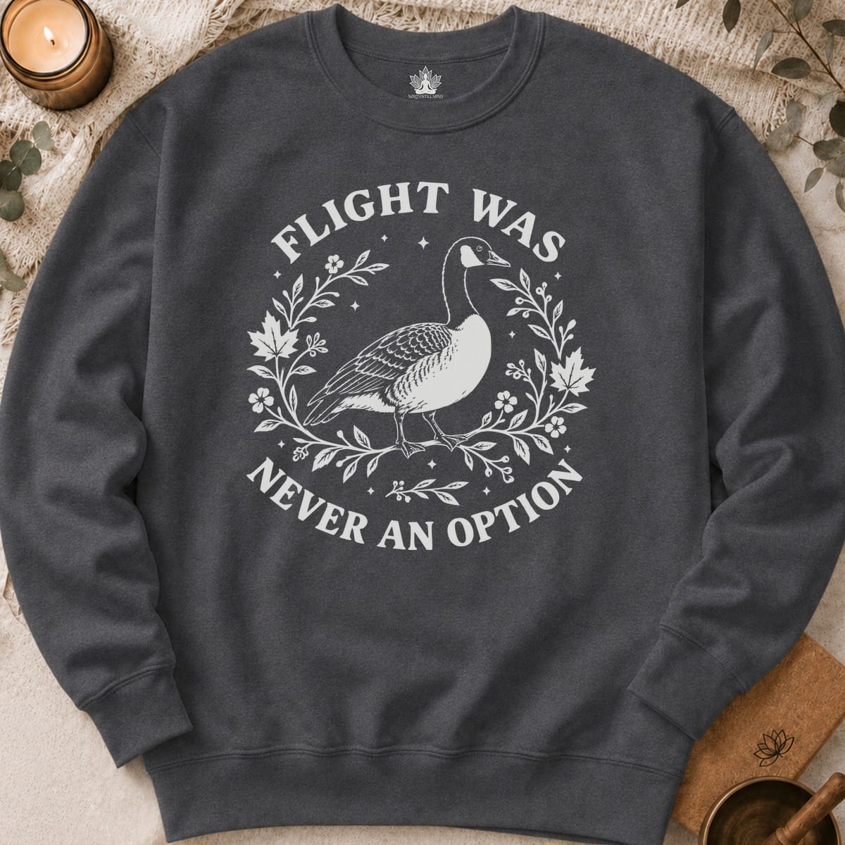 Printify Sweatshirt Flight Was Never An Option Sweatshirt Flight Was Never An Option Sweatshirt