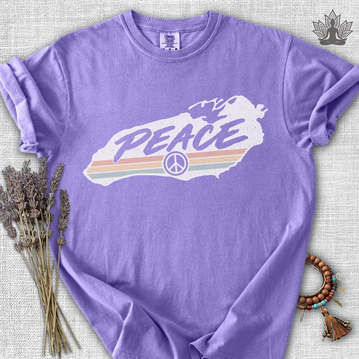 Printify T-Shirt Lake Ontario Peace Comfort Colors Tee Lake Ontario Peace Comfort Colors Tee
