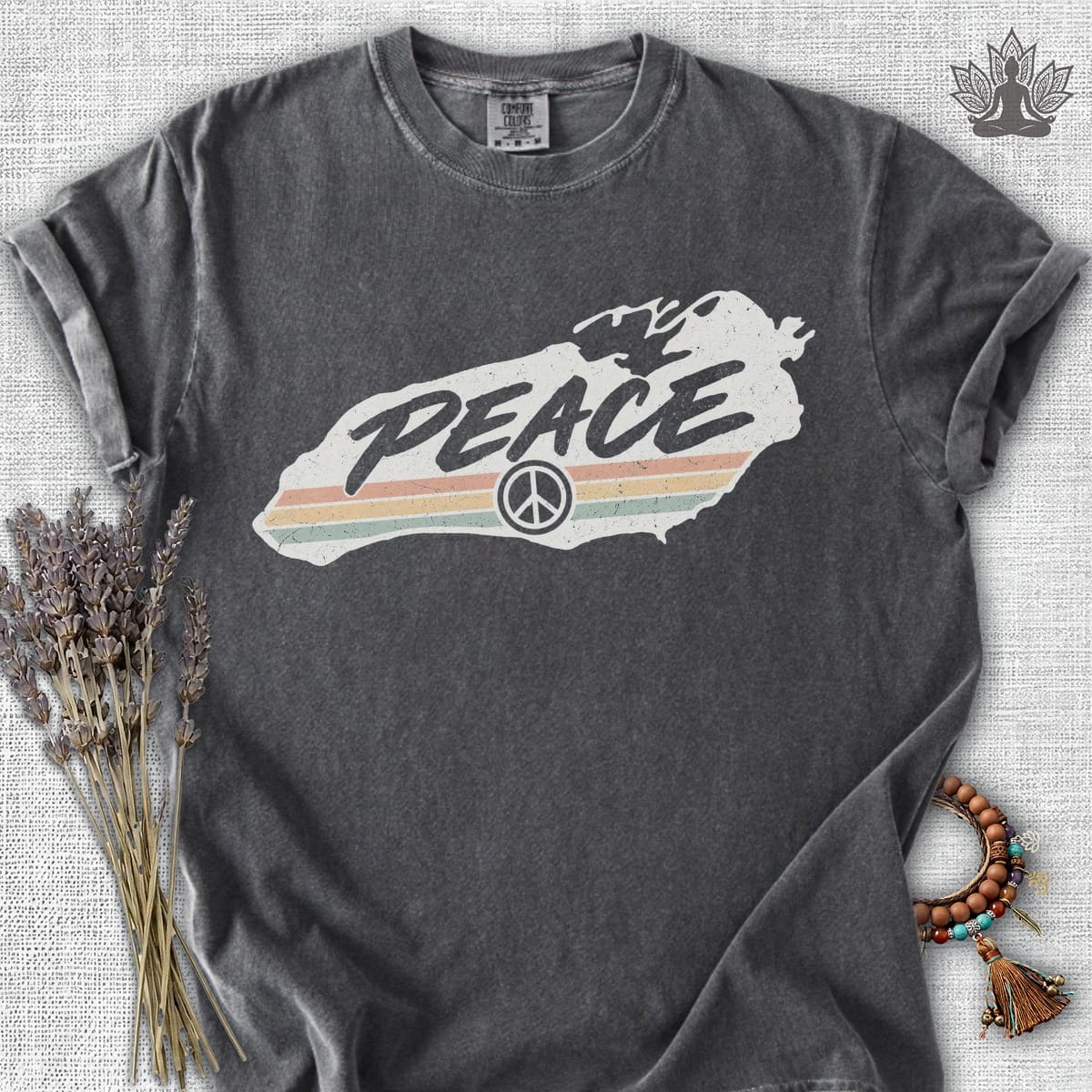 Printify T-Shirt Lake Ontario Peace Comfort Colors Tee Lake Ontario Peace Comfort Colors Tee