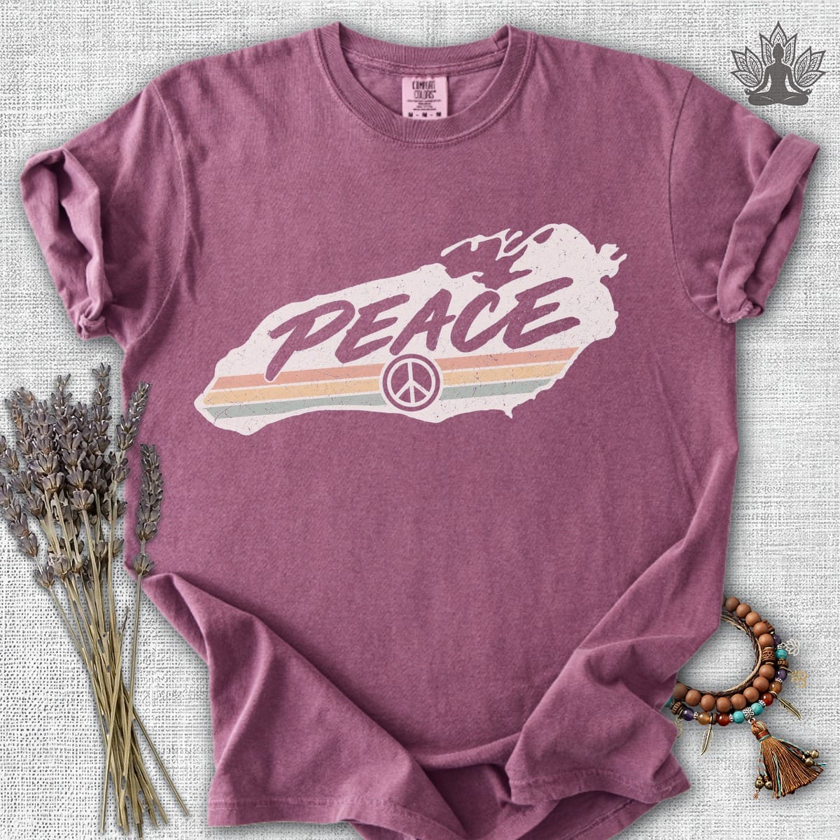 Printify T-Shirt Lake Ontario Peace Comfort Colors Tee Lake Ontario Peace Comfort Colors Tee