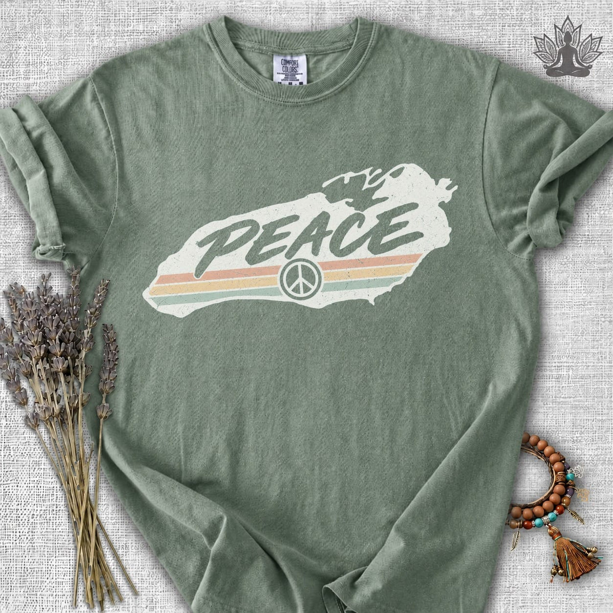 Printify T-Shirt Lake Ontario Peace Comfort Colors Tee Lake Ontario Peace Comfort Colors Tee