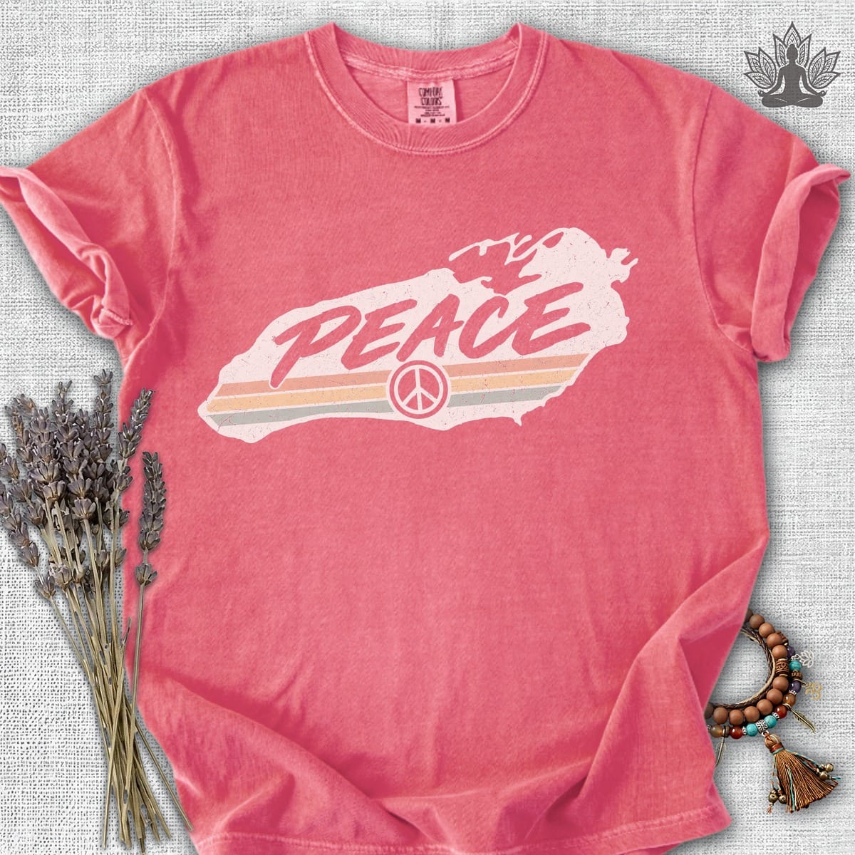 Printify T-Shirt Lake Ontario Peace Comfort Colors Tee Lake Ontario Peace Comfort Colors Tee