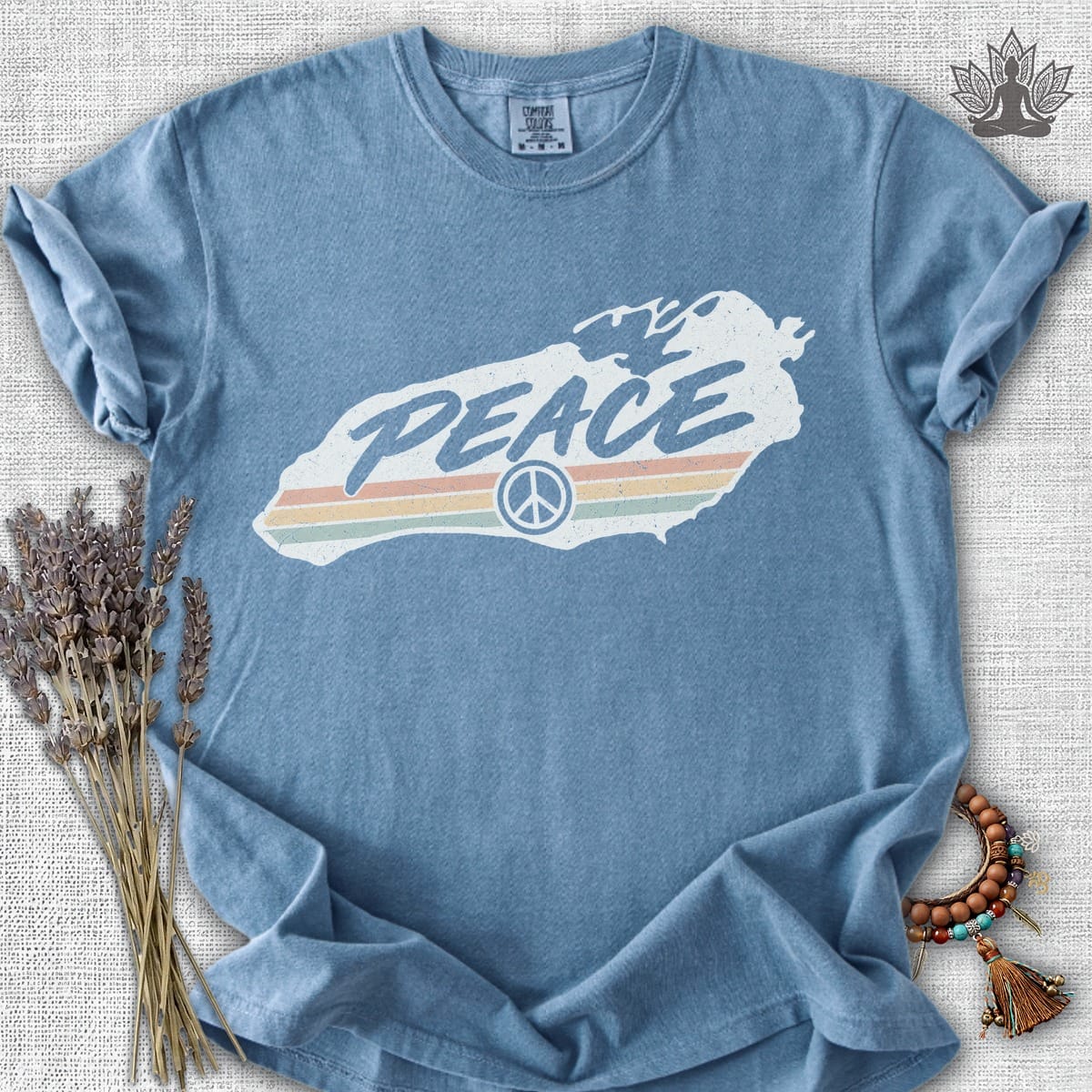 Printify T-Shirt Lake Ontario Peace Comfort Colors Tee Lake Ontario Peace Comfort Colors Tee