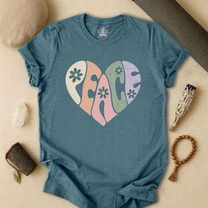 Retro Peace Heart Tee